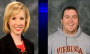 The two journalists killed, Alison Parker (L) and Adam Ward (R).